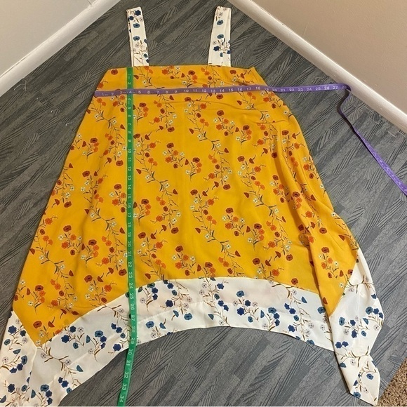 Zara Floral Handkerchief Hem Dress - Picture 10 of 14